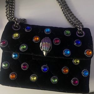 Kurt Geiger mini Kensington velvet cross body bag